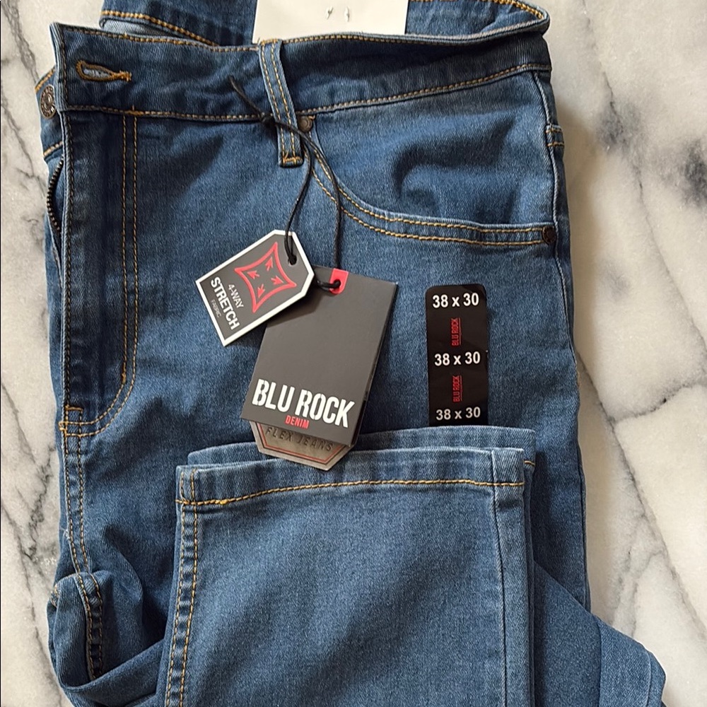 Blu Rock Slim Fit Light Blue Wash Flex Jeans